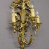 Wunderschöne 3 flammige antike Wandlampe aus Holz geschnitzt mit zauberhaften Verzierungen