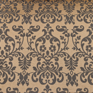 Detailaufnahme des Barock Damast Stoffes mit floralen Ornamenten