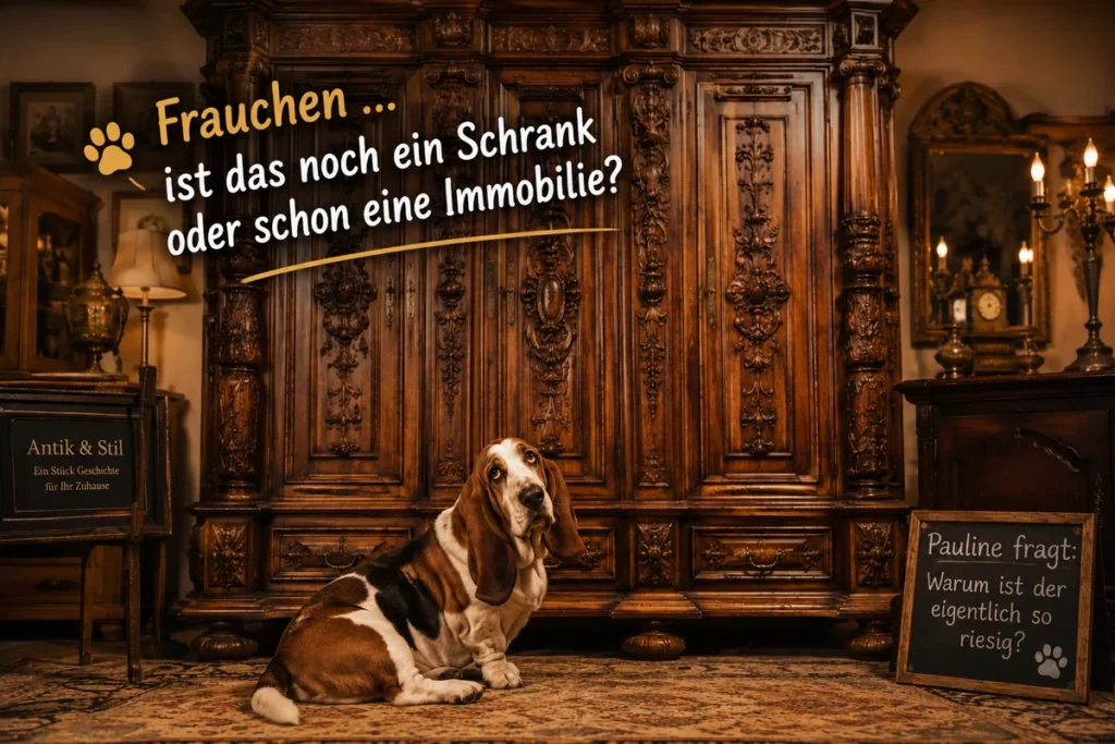 Frauchen... ist das noch ein Schrank oder schone eine Immobilie