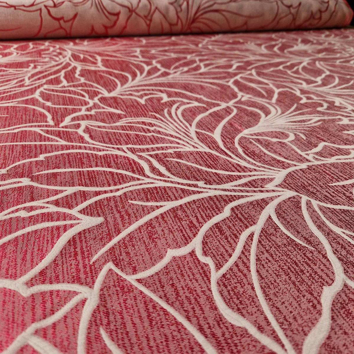 Englischer Manufakturstoff rosa mit elegantem floralem Muster