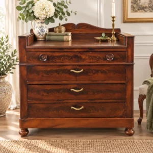 Antike Biedermeier Kommode aus Mahagoni um 1840