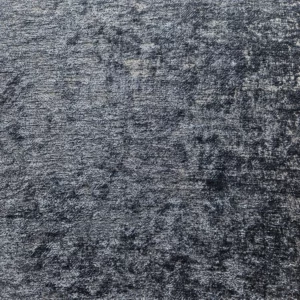 Hochwertiger englischer Manufakturstoff Chenille Blau glatt