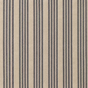 Glatter Polsterstoff blau altweiß mit Streifenmuster englischer Manufakturstoff